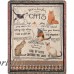 Manual Woodworkers Weavers What We Learn from Cats Tapestry Cotton Throw MANU1734